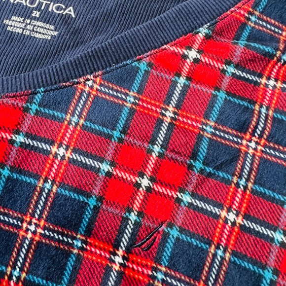NAUTICA Women's 2 Piece Plaid Pajama Set Size 2X NWT - Picture 3 of 10